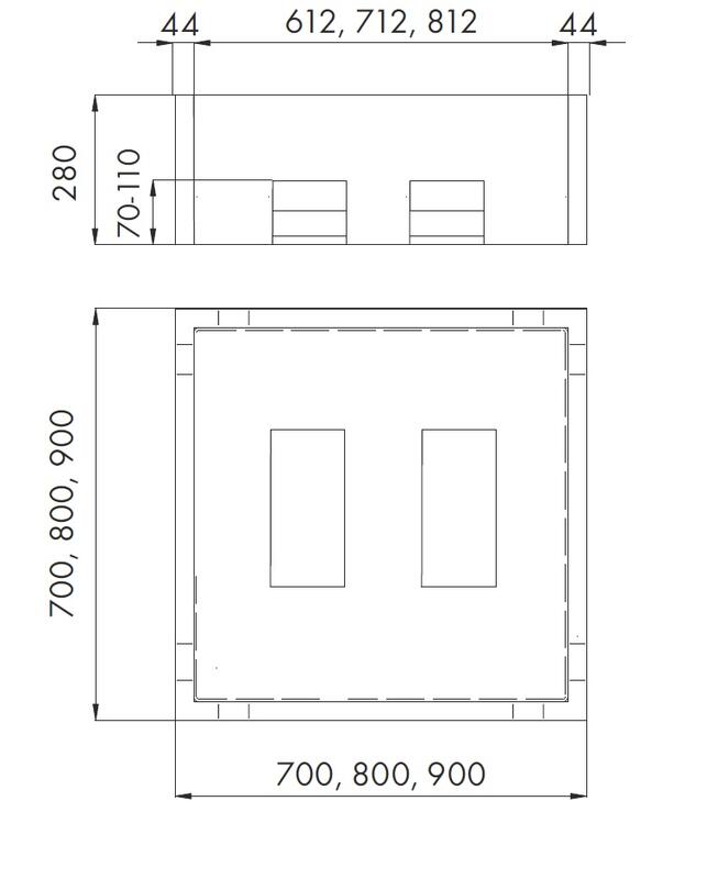 Dušas paliktņa poresta Sofia 700-900x700-900 mm - Image 1