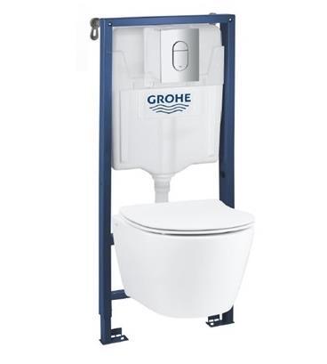 Komplekts - pods ar QR/SC vāku Serel Rimless, rāmis Solido, taustiņšArena Cosmo (hroms) - Image 1