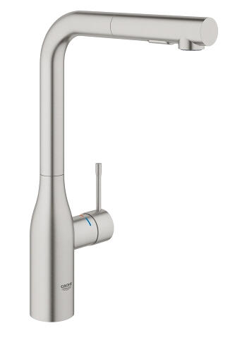 Virtuves izlietnes maisītājs ar izvelkamu dušu Essence, supersteel - Image 1