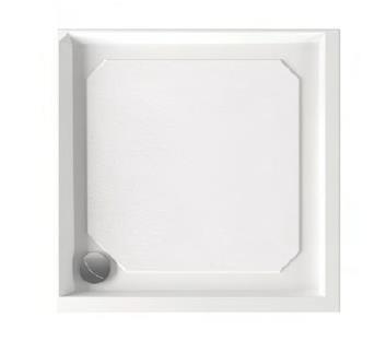 Dušas paliktnis Classic, 800x800 mm, ar paneli, balts - Image 1
