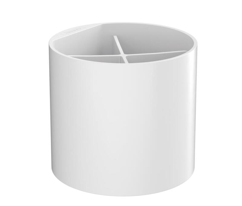 Zobbirstīšu trauciņš Wallstoris, matēts balts - Image 1