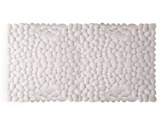 Vannas paklājs Pietra, 750x360 mm, balts - Image 1