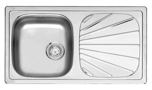 Virtuves izlietne Beta 10 (R), viena bļoda ar plauktu, 780x430 mm, +M1720L vai M1728 /uz paletes/ - Image 1