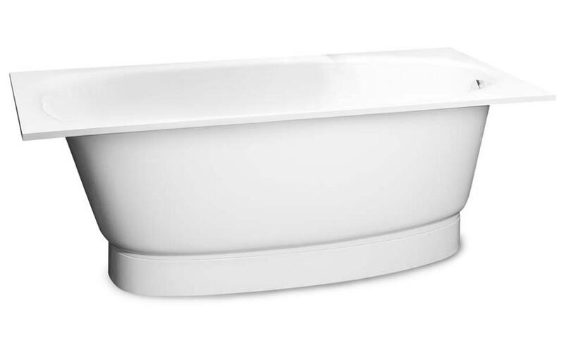 Vanna UNO 170, 1700x750 mm, balta akmens masas - Image 1