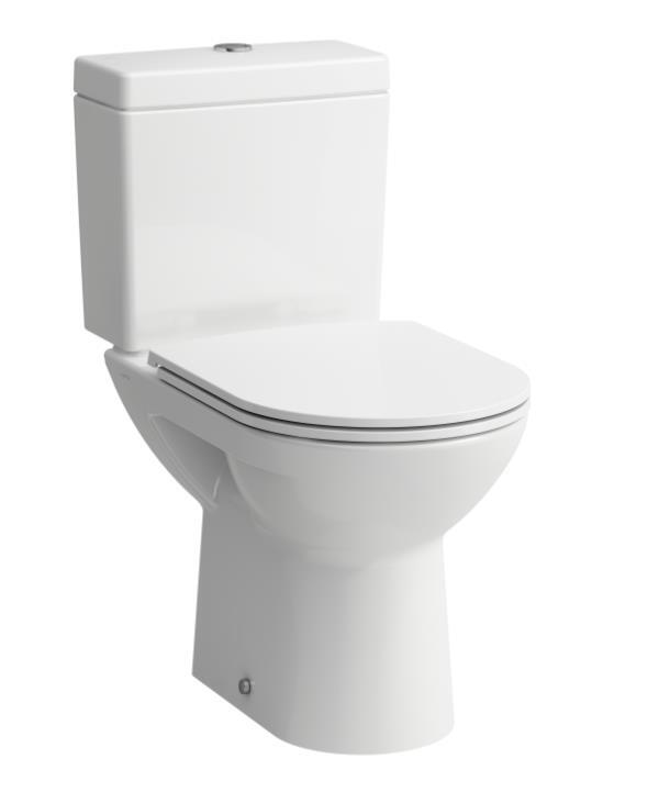 Pods ar SC Slim vāku Pro Classic, 360x670 mm, horizontāls izvads, pievads no sāniem, balts - Image 1