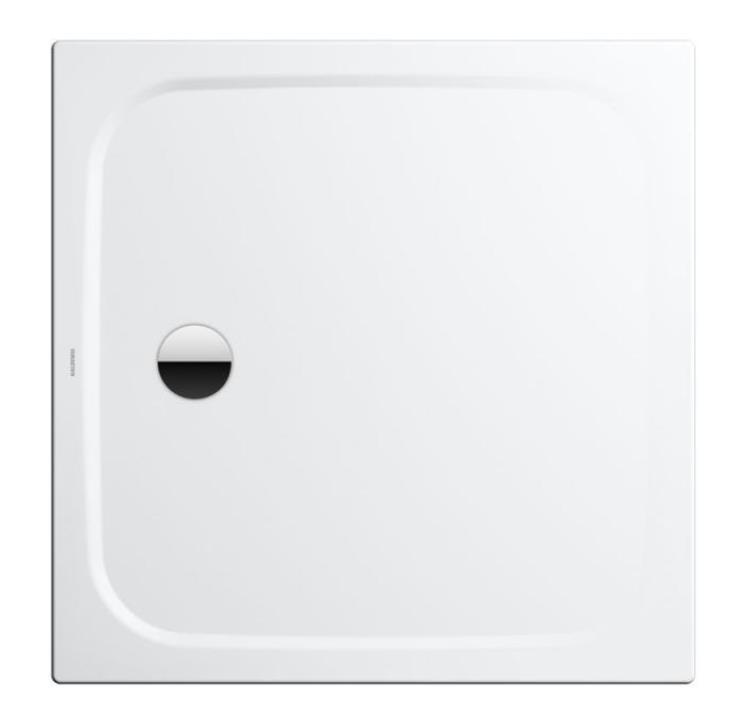 Dušas paliktnis Cayonoplan Invisible Grip, 900x900 mm, ar zemo porestu, balts tērauda - Image 1