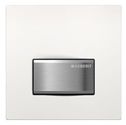 Taustiņš pisuāram Sigma50, 130x130 mm, balts - Image 1