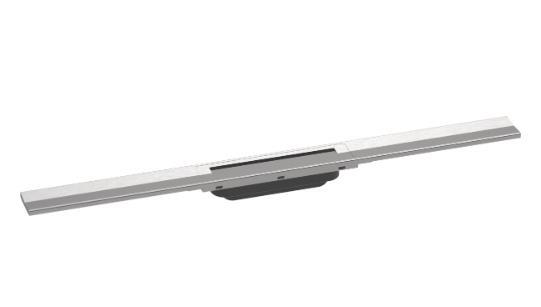 Dušas kanāls RainDrain Flex, 800 mm, griežams, brushed stainless steel - Image 1
