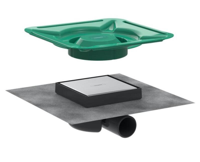 Dušas traps RainDrain Spot, 150x150 mm, horizontāls, resti no otras puses var flīzēt - Image 1