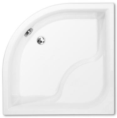 Dušas paliktnis Viki Lux, 900x900 mm, h=480, r=550, balts akrila - Image 1