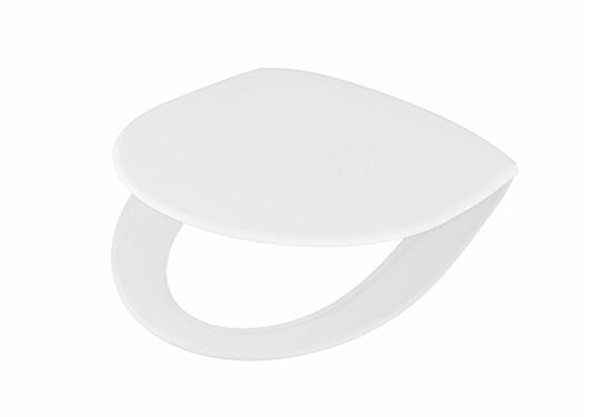 Poda sēdriņķis ar vāku Spira, QR, balts/hroms - Image 1