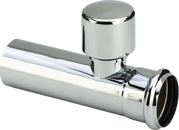 Sifona notece ar mufi un gaisa vārstu, d=32 mm, 125 mm, hromēts misiņš - Image 1