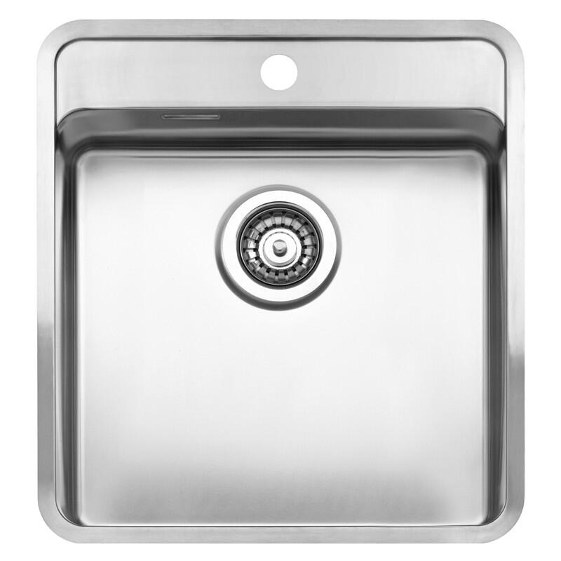 Virtuves izlietne Ohio 40x40 Tapwing (L), viena bļoda ar maisītāja caurumu, 440x510 mm - Image 1