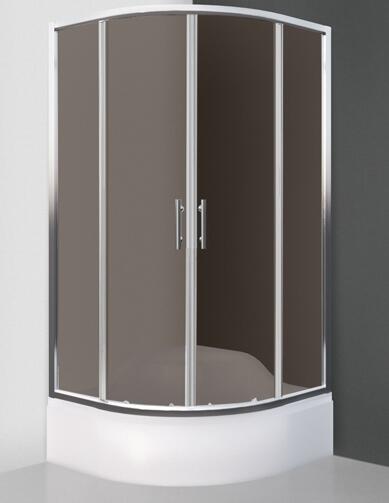 Dušas stūris Madison Neo, 900x900 mm, h=1650, r=550, briliants/rouch stikls - Image 1