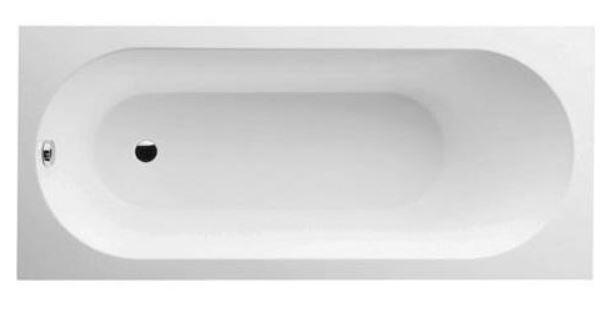 Vanna Oberon Solo, 1800x800 mm, ar kājām, balta Quaryl® - Image 1