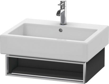 Izlietnes skapītis Vero, 550x431 mm, h=155 mm, 1A, graphite matt - Image 1