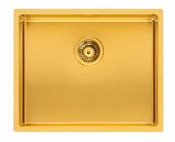 Virtuves izlietne Tampa (L), viena bļoda, 500x400 mm, gold - Image 1