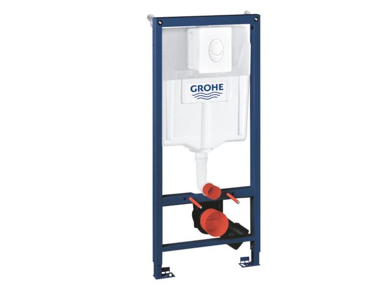 Komplekts - rāmis podam, taustiņš Skate Air balts 38505SH0, stiprinājumi, 500x230 mm, h=1130 mm - Image 1