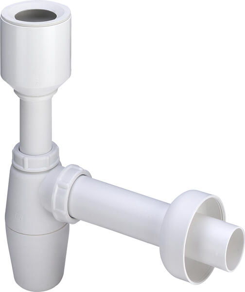 Pisuāra sifons, d=50x40 mm, plastmasa, balts - Image 1