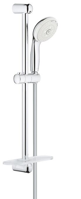 Dušas komplekts Tempesta 100, 600 mm, hroms - Image 1