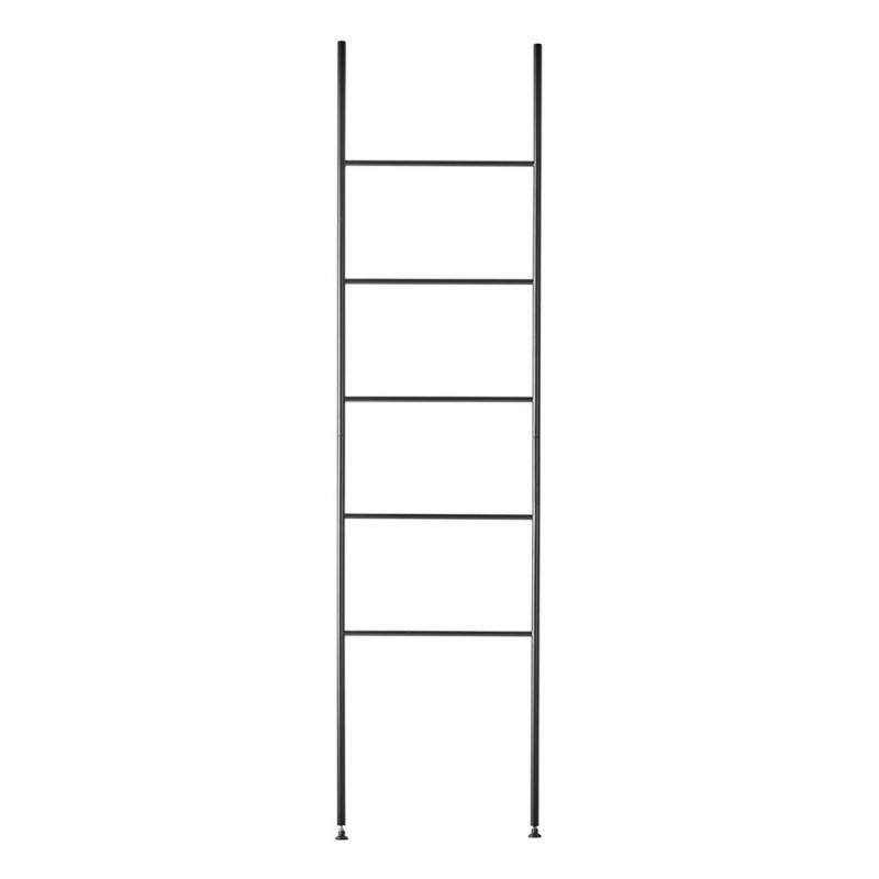 Dvieļu turētājs - trepes Icon, 450 mm, h=1750 mm, melns - Image 1