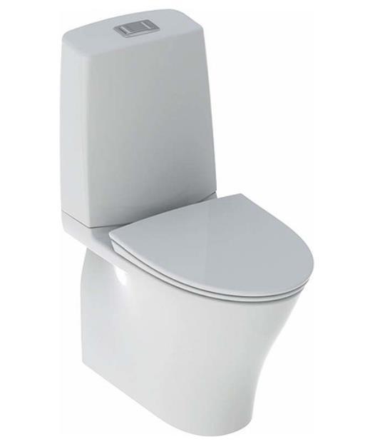 Pods ar QR/SC vāku Vinta Art Rimfree, 355x650 mm, universāls izvads, balts IC - Image 1