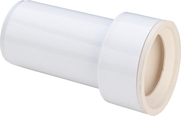 Savienojuma caurule pisuāram,  d=50x50 mm, 130 mm, plastmasa, balts - Image 1