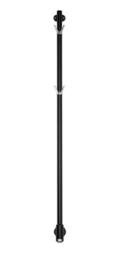 Elektriskais dvieļu žāvētājs Limbo, 1400 mm, 24W, matēts melns - Image 1