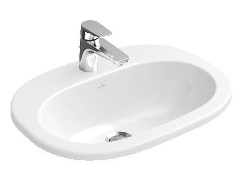 Izlietne O.novo, 560x405 mm, virsmā, balta - Image 1