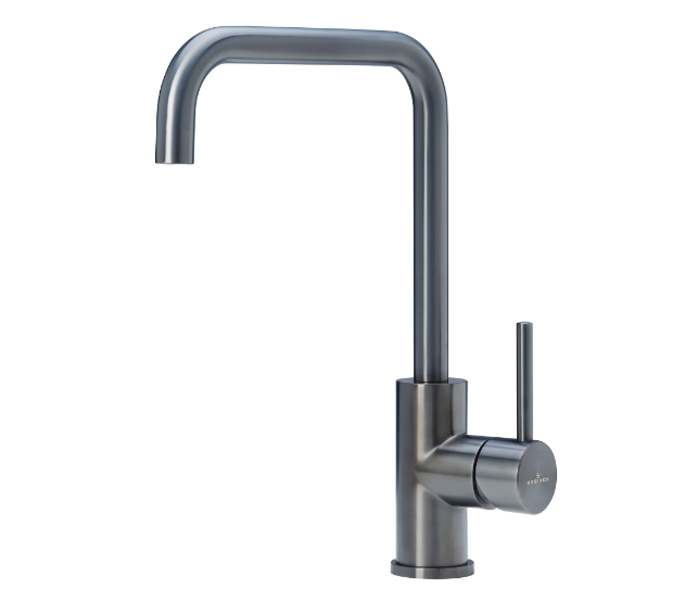 Virtuves izlietnes maisītājs Crystal, gun metal - Image 1