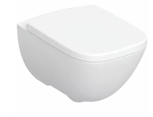 Pods ar QR/SC vāku Modo Rimfree, stiprināms pie sienas, 350x515 mm, balts - Image 1