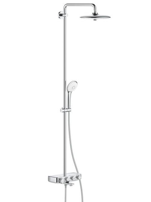 Dušas sistēma ar vannas termostatu SmartControl Euphoria Mono 260, hroms - Image 1