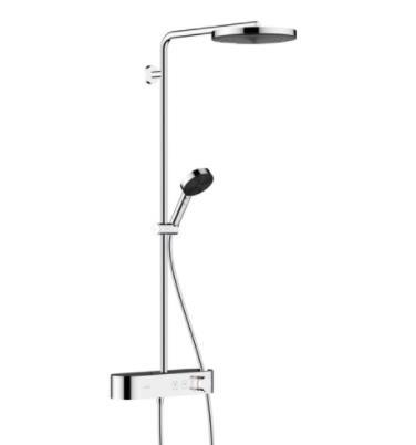 Dušas sistēma Pulsify 260 1jet/105 3jet Relaxation ar termostatu ShowerTablet Select 400, hroms - Image 1