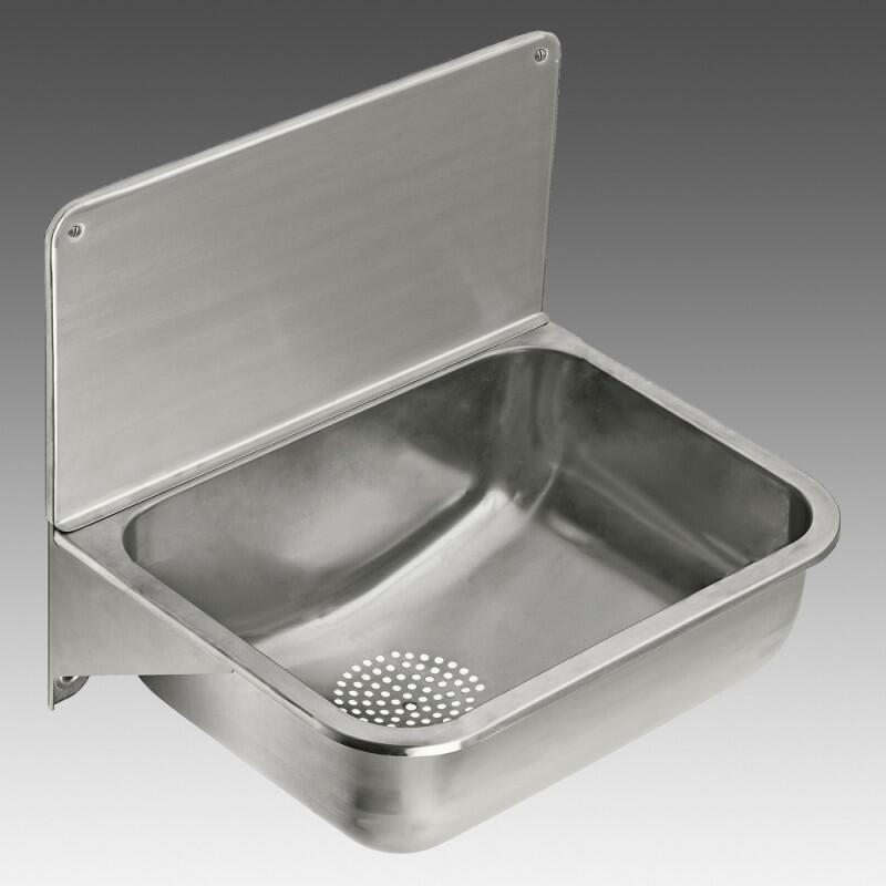 Saimniecības izlietne CU44, 441x338 mm, ar sieniņu un stiprinājumiem - Image 1