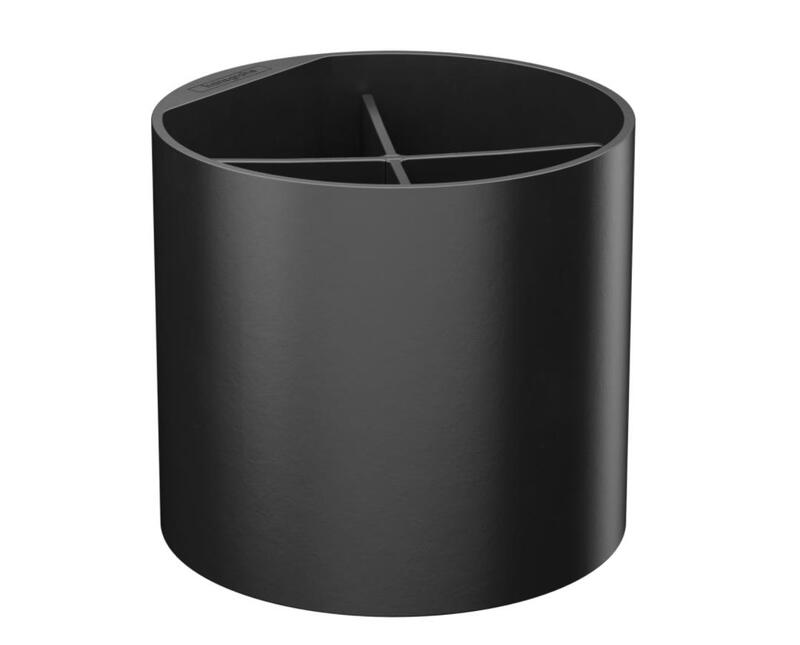 Zobbirstīšu trauciņš Wallstoris, matēts melns - Image 1