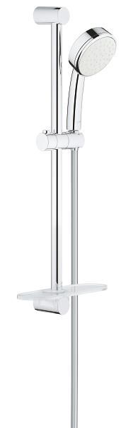 Dušas komplekts New Tempesta Cosmo 100 I, 600 mm ar ziepju trauku, hroms - Image 1