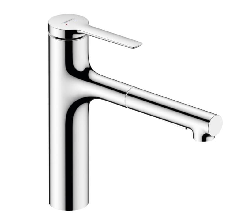 Virtuves izlietnes maisītājs ar izvelkamu dušu Zesis M33-160 2jet, hroms - Image 1