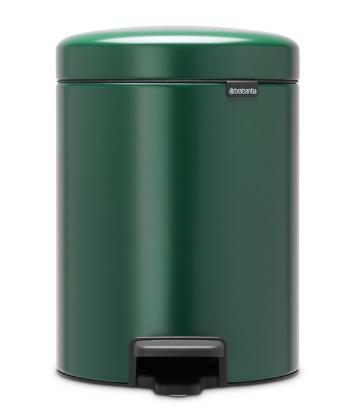 Atkritumu tvertne ar pedāli NewIcon, 5l, pine green - Image 1