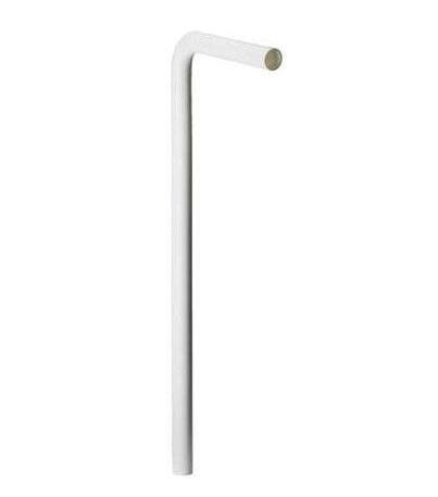Sifona notece - līkums, d=32 mm, L1=220, L2=680 mm, plastmasa, balts - Image 1