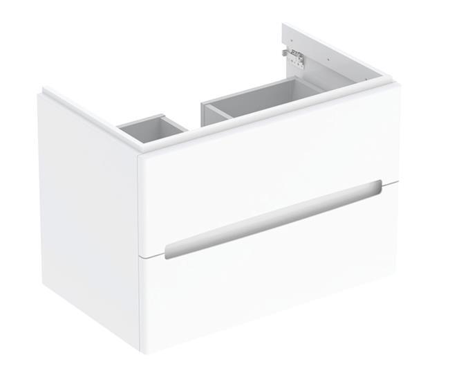 Izlietnes skapis Modo, 790x479 mm, h=550 mm, 2A, spīdīgs balts - Image 1