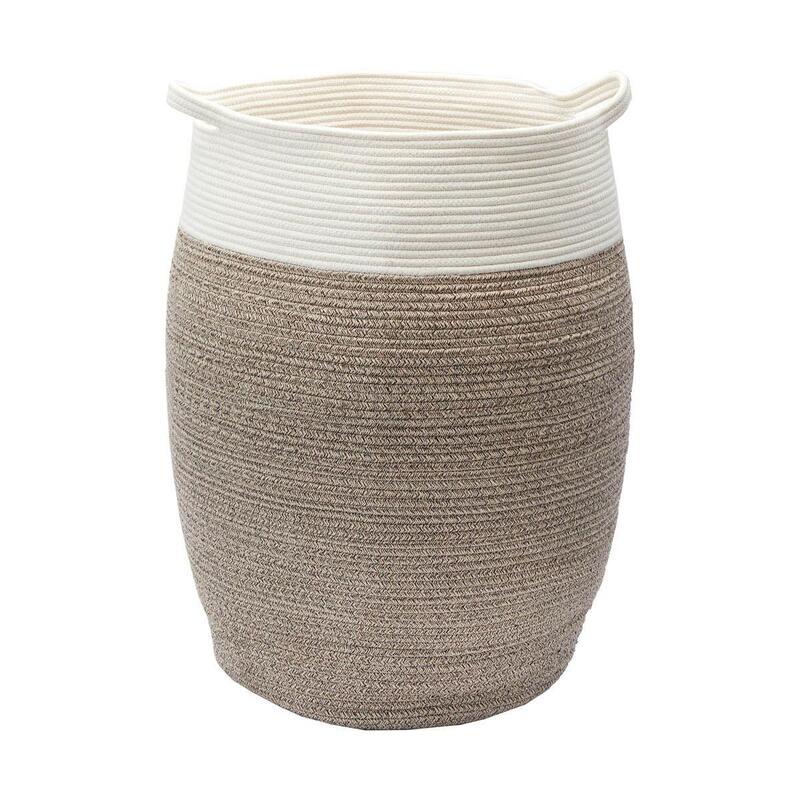 Veļas kaste Osman, large, ø490, h=650 mm, nougat - Image 1