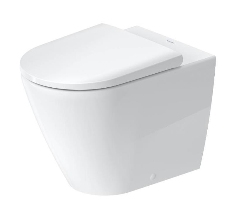 Pods D-Neo Rimless, stiprināms uz grīdas, 370x580 mm, balts - Image 1