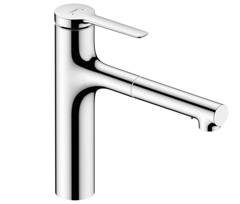 Virtuves izlietnes maisītājs ar izvelkamu dušu Zesis M33-160 2jet, hroms + sBox - Image 1