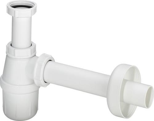 Izlietnes sifons, 1¼ x 32 mm, plastmasa, balta - Image 1