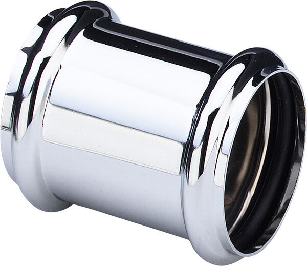 Sifona dubultmufe, 32 mm, hromēts misiņš - Image 1