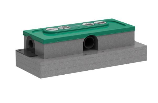 Dušas traps uBox Universal, DN40, horizontāls - Image 1