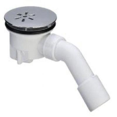 Dušas paliktņa sifons Tempoplex, d=90x40/50 mm, plastmasa, balts/hroms - Image 1