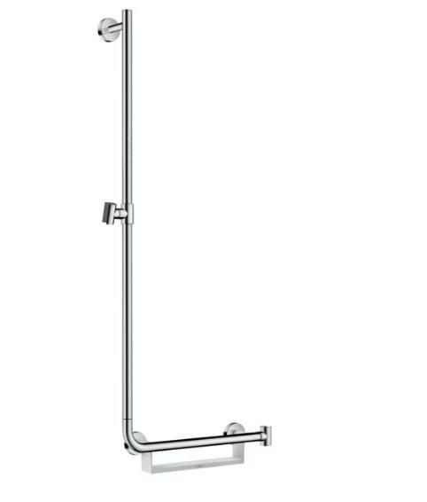 Dušas stienis Unica Comfort, 1100 mm, kreisā puse, balts/hroms - Image 1