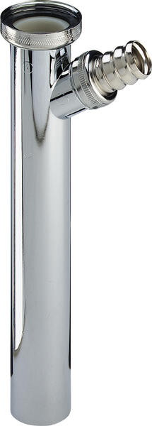 Izplūdes caurule ar pieslēgu, 1¼ ", 200 mm,  hroms - Image 1