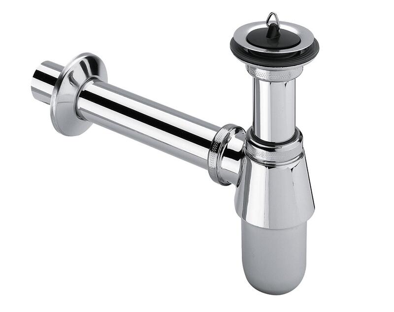 Izlietnes sifons ar pagarināto izplūdi, 1¼ x 32 mm, hromēts misiņš - Image 1